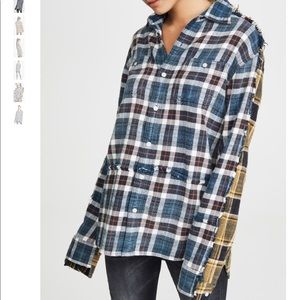 R13 MENDED SHIRT SIZE XS